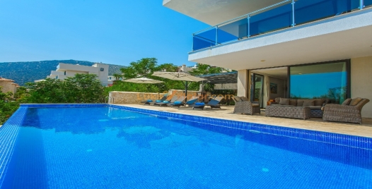 Kalkan'da Büyük Aileler için Özel Havuzlu Lüks Villa 4 Resim