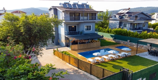Ölüdeniz'de Doğa Manzaralı, Özel Havuzlu Lüks Villa 1 Resim